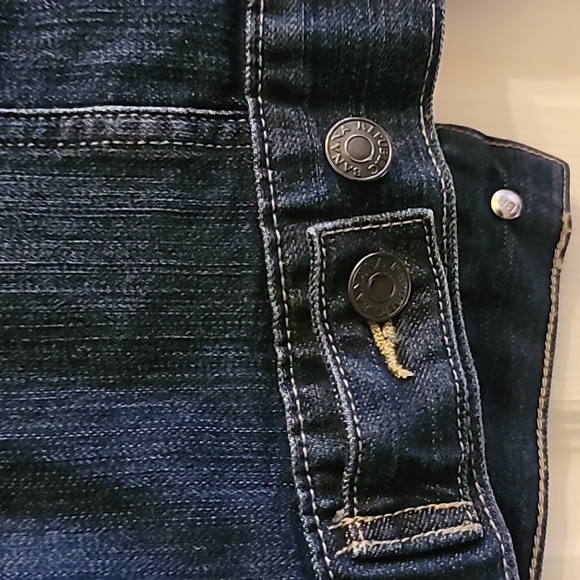 Banana Republic Women's Collared Stretch Dark Wash Denim Jean Jacket, Size XS - Picture 6 of 8